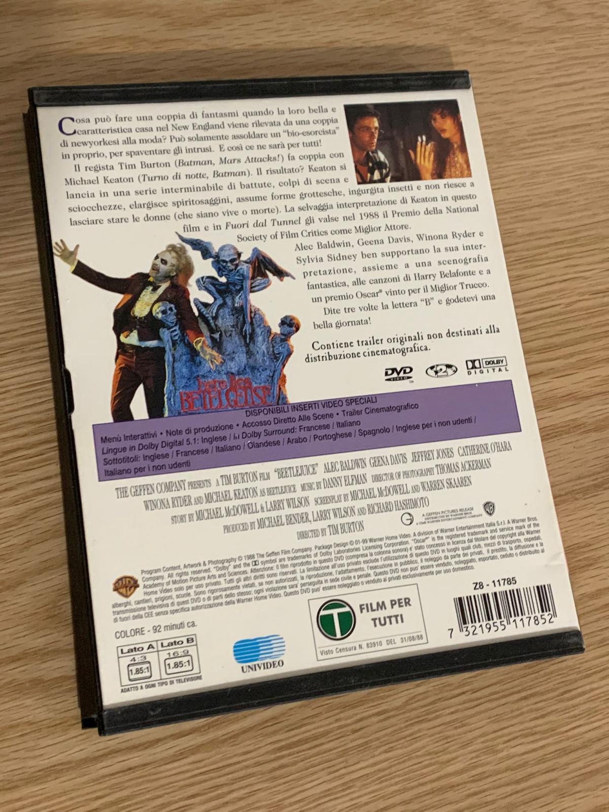 Beetlejuice - Spiritello Porcello DVD doppia faccia