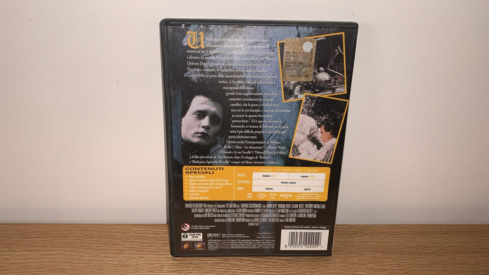 Edward mani di forbice - Edward Scissorhands DVD di Tim Burton