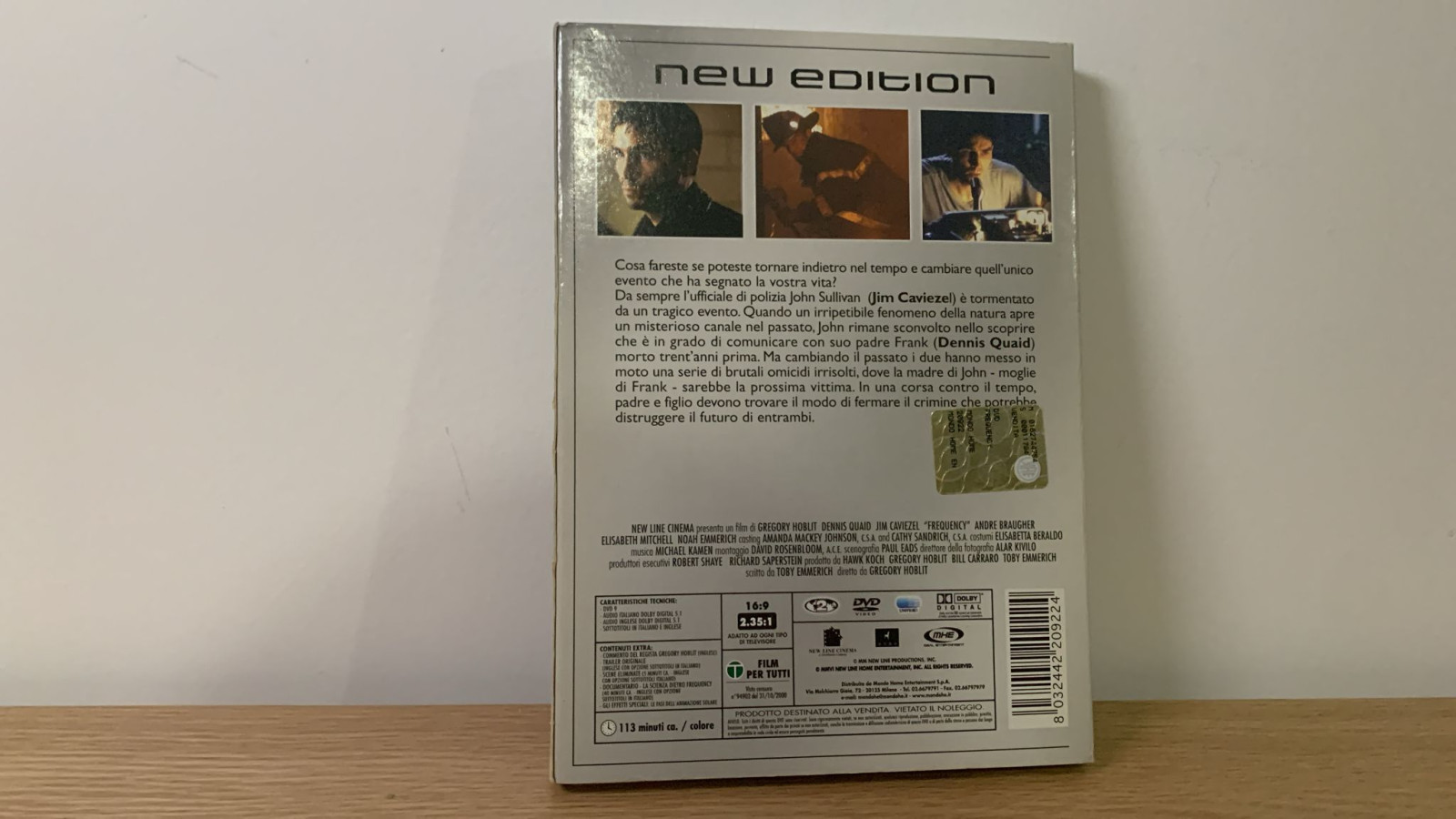 Frequency Il futuro è in ascolto Film anno 2000 DVD del 2007 Giallo/thriller