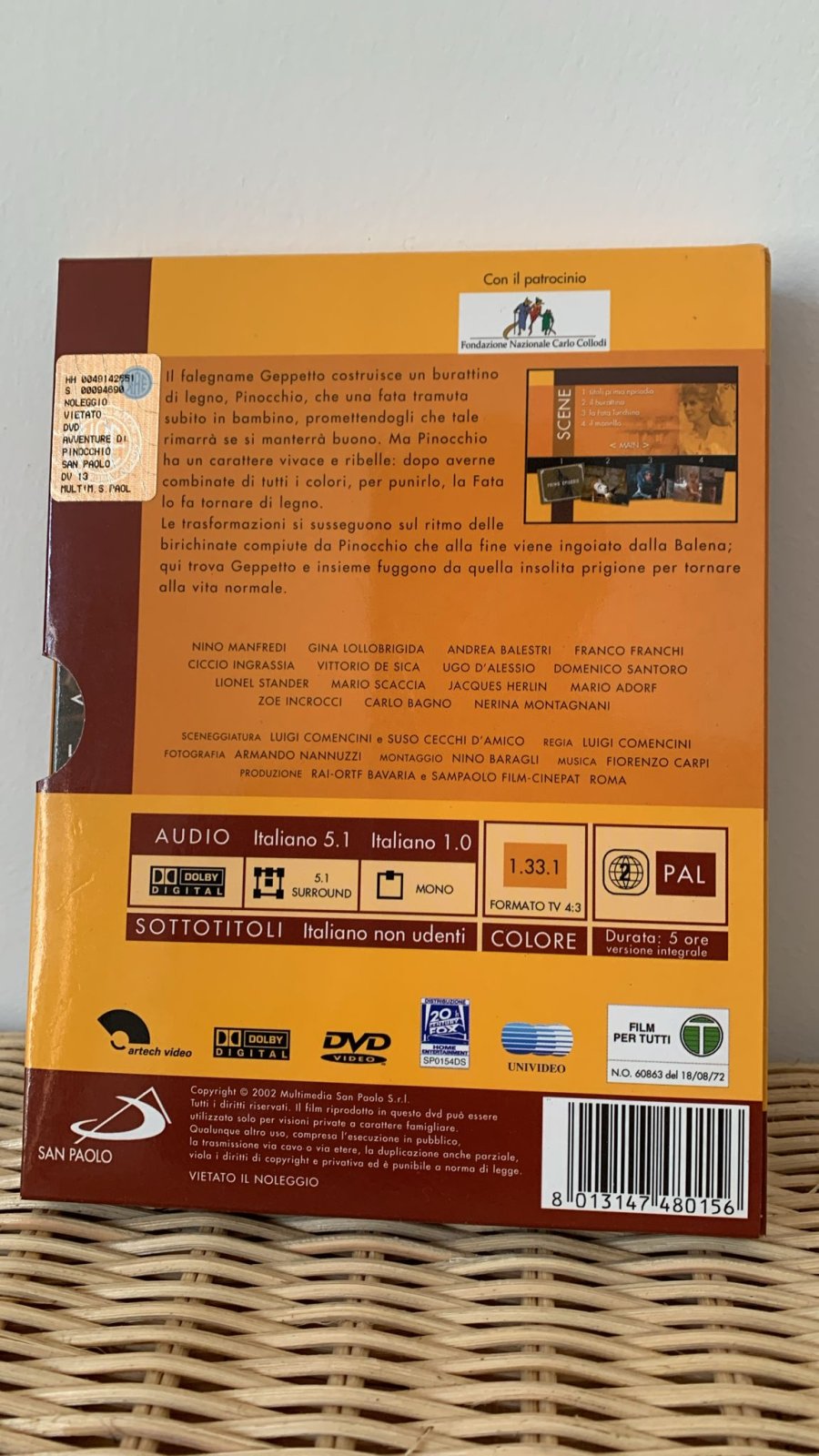 Le avventure di Pinocchio (2 DVD - Edizione speciale integrale 5 ore - 2002)