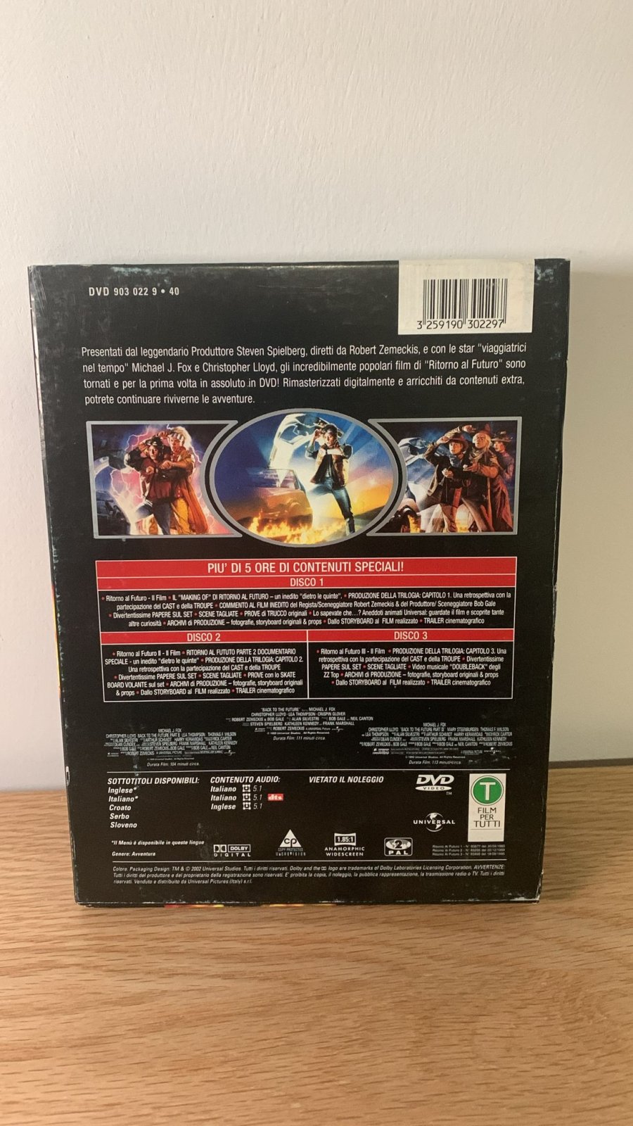 Ritorno al Futuro La Trilogia - Back to the Future The Trilogy 3 DVD cofanetto edizione speciale