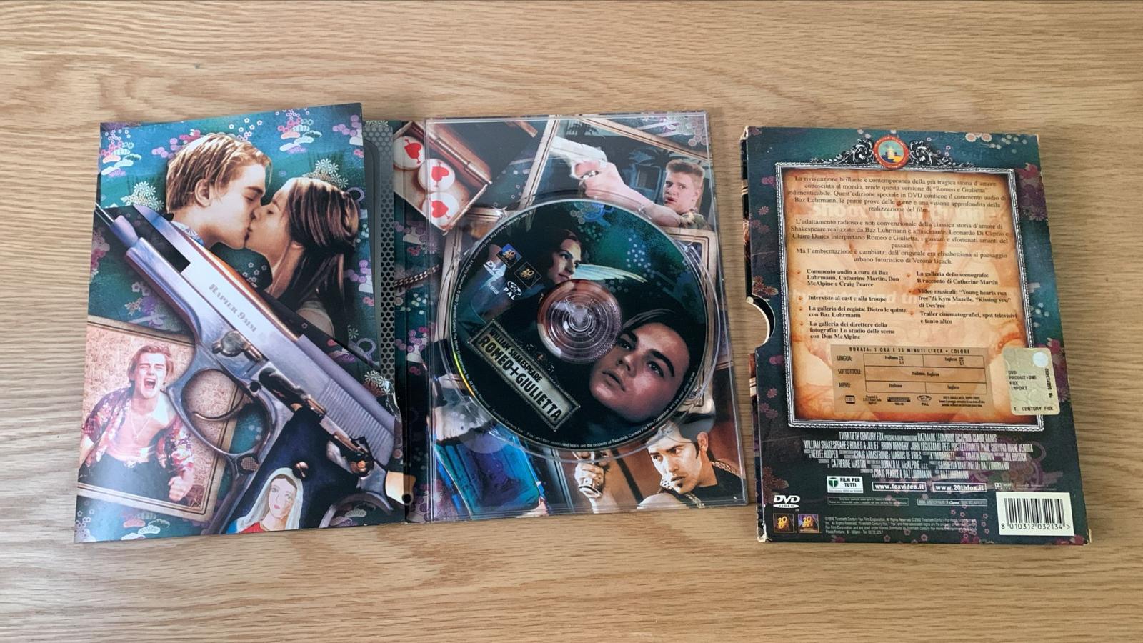 Romeo + Giulietta - Leonardo Di Caprio - DVD - 1a edizione speciale cartonato rara