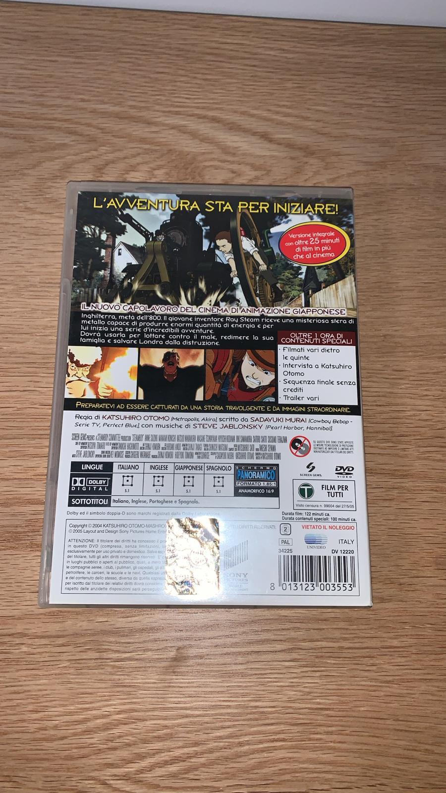 Steamboy Anime DVD 2 dischi special edition Director's Cut