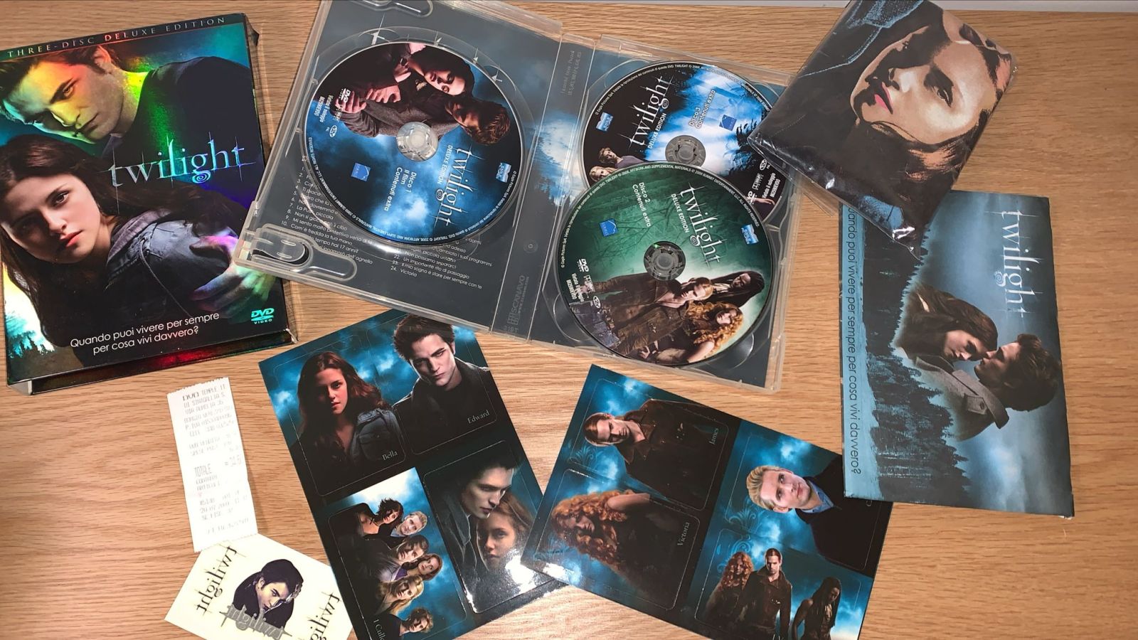 Twilight Deluxe Edition Box con 3 DVD Italiano + borsa tela nuova + Gadget