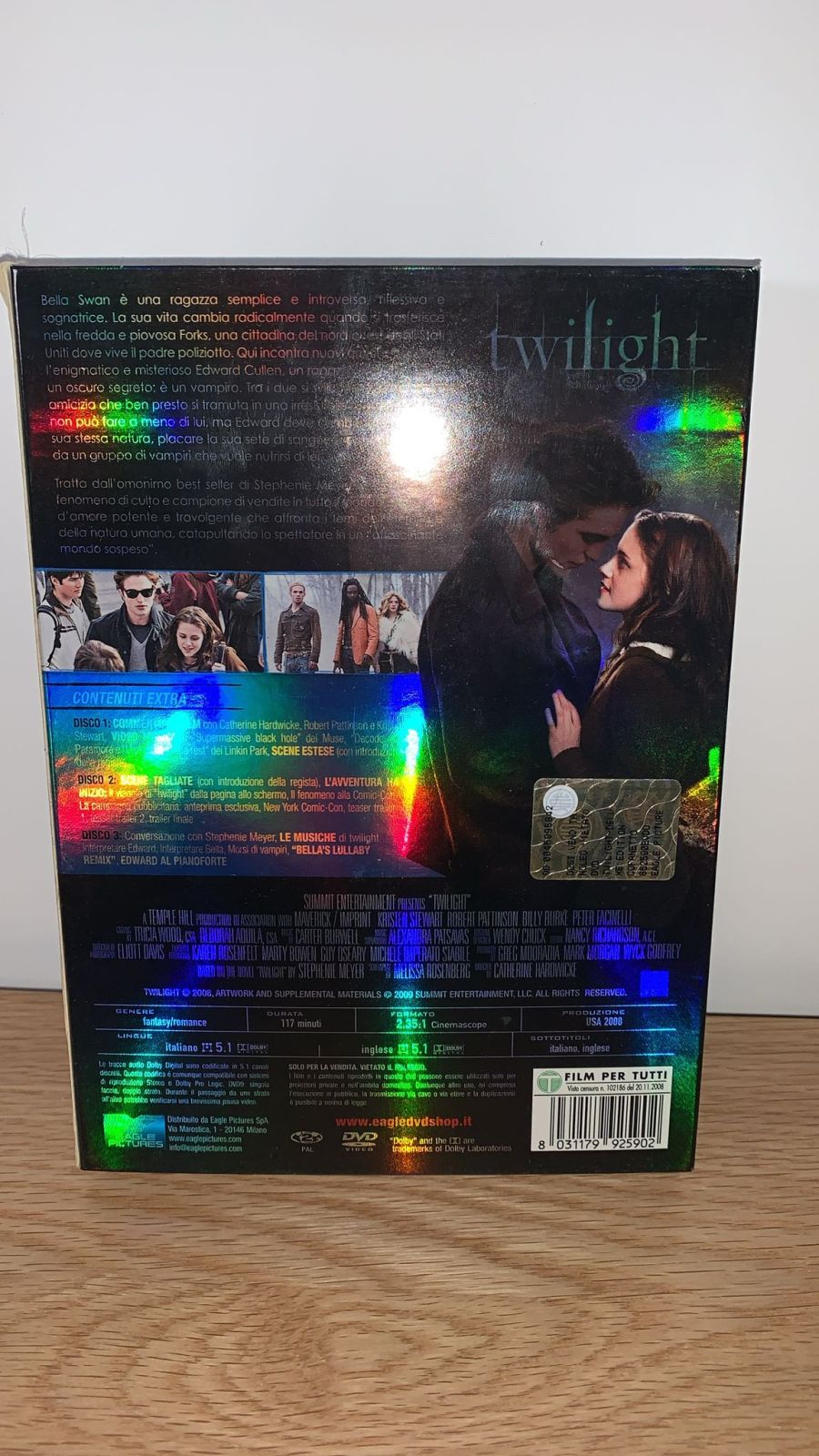 Twilight Deluxe Edition Box con 3 DVD Italiano + borsa tela nuova + Gadget
