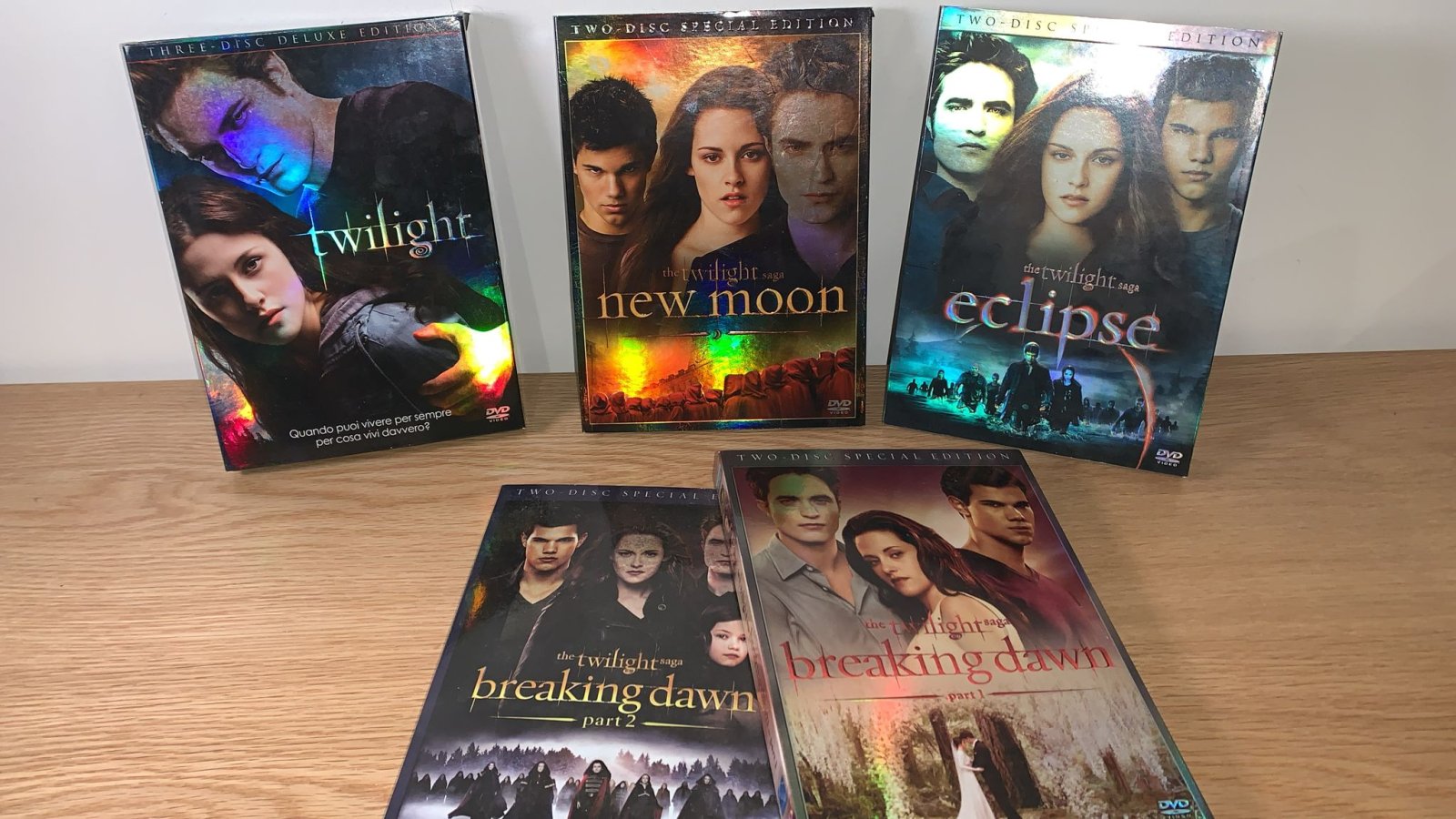 Twilight Saga 11 DVD Italiano con gadget - cards - tattoo - borsa 1a edizione