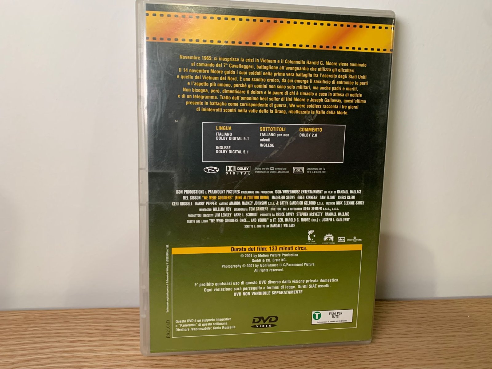 We Were Soldiers DVD 2001 con Editoriale Panorama